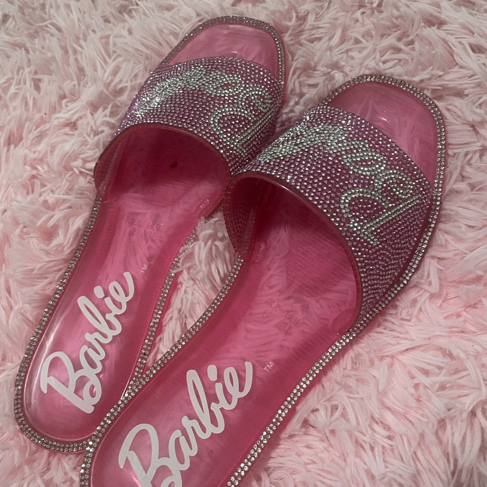 Barbie Glittering Pink Slides
